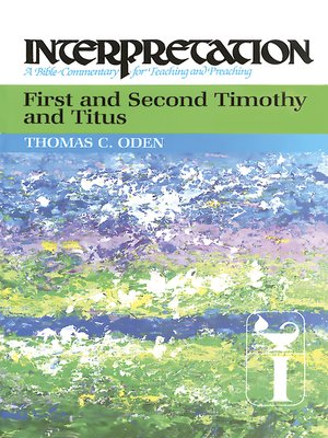 cover image of First and Second Timothy and Titus